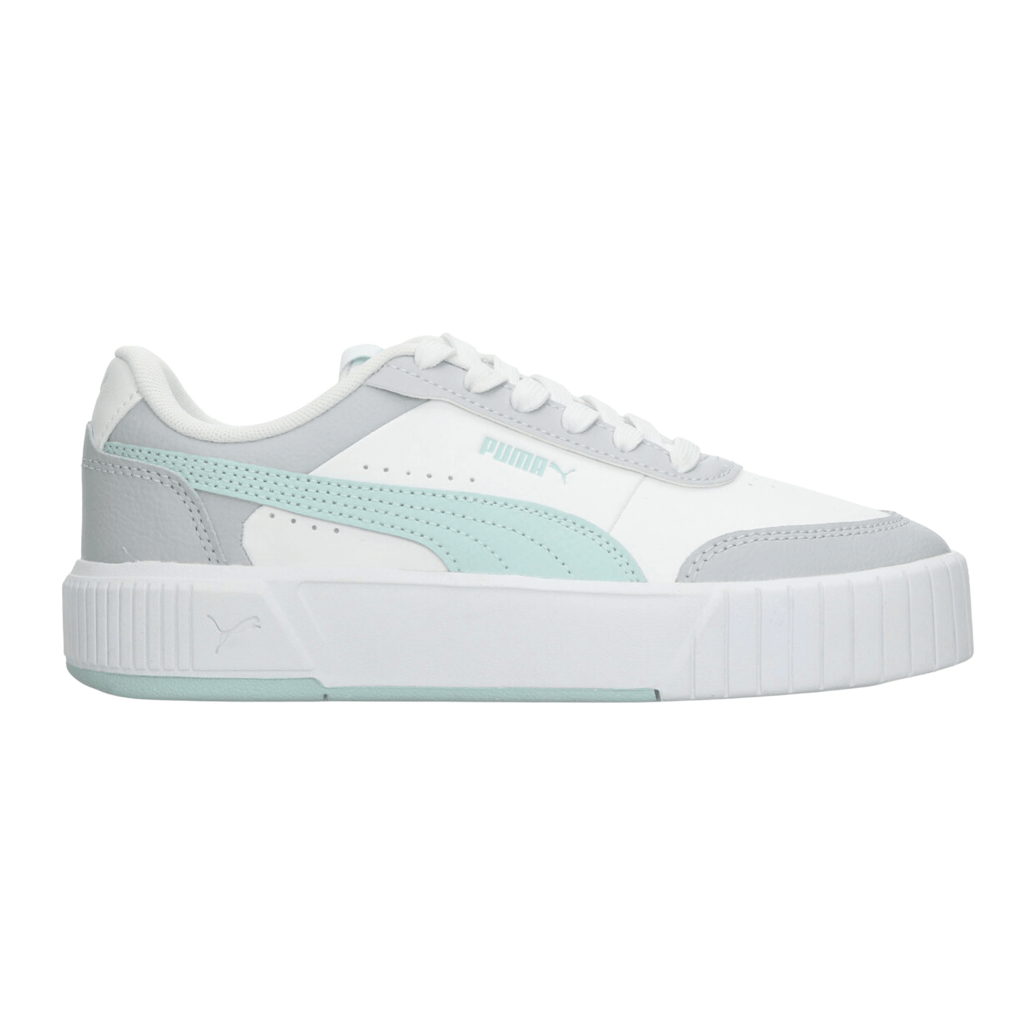 Tenis Puma Carina Mia Dama Casual Gris Blanco Mujer — imagen 1