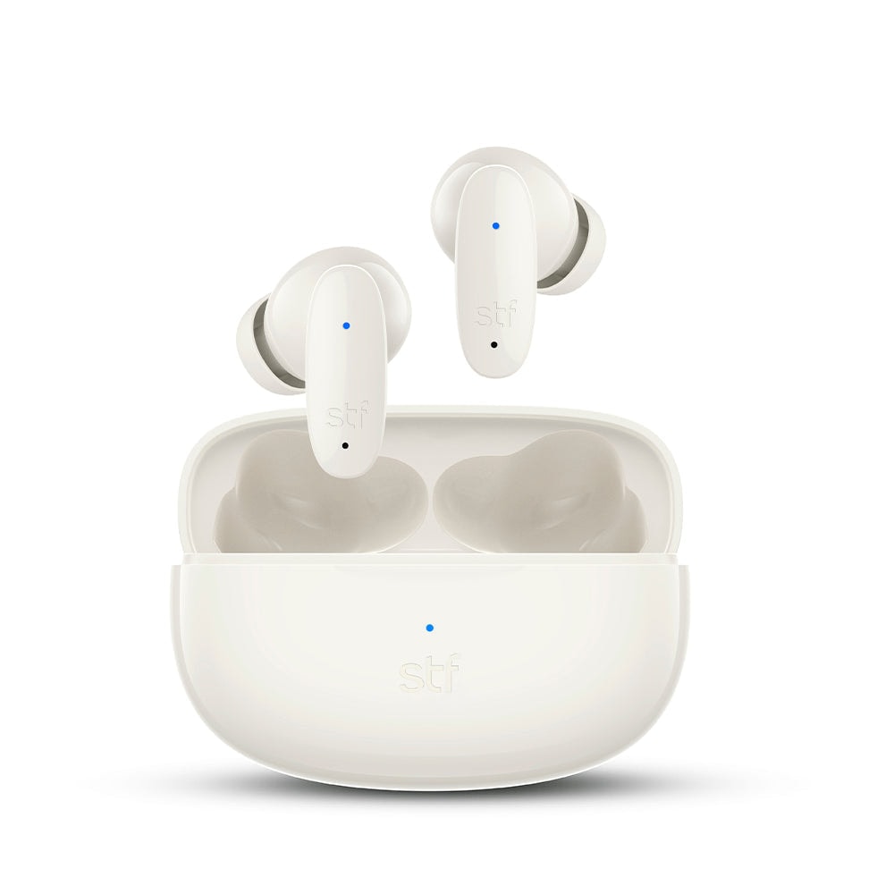 Audífonos Inalámbricos Tws Icon STF ENC 42hrs Uso Blanco — imagen 2