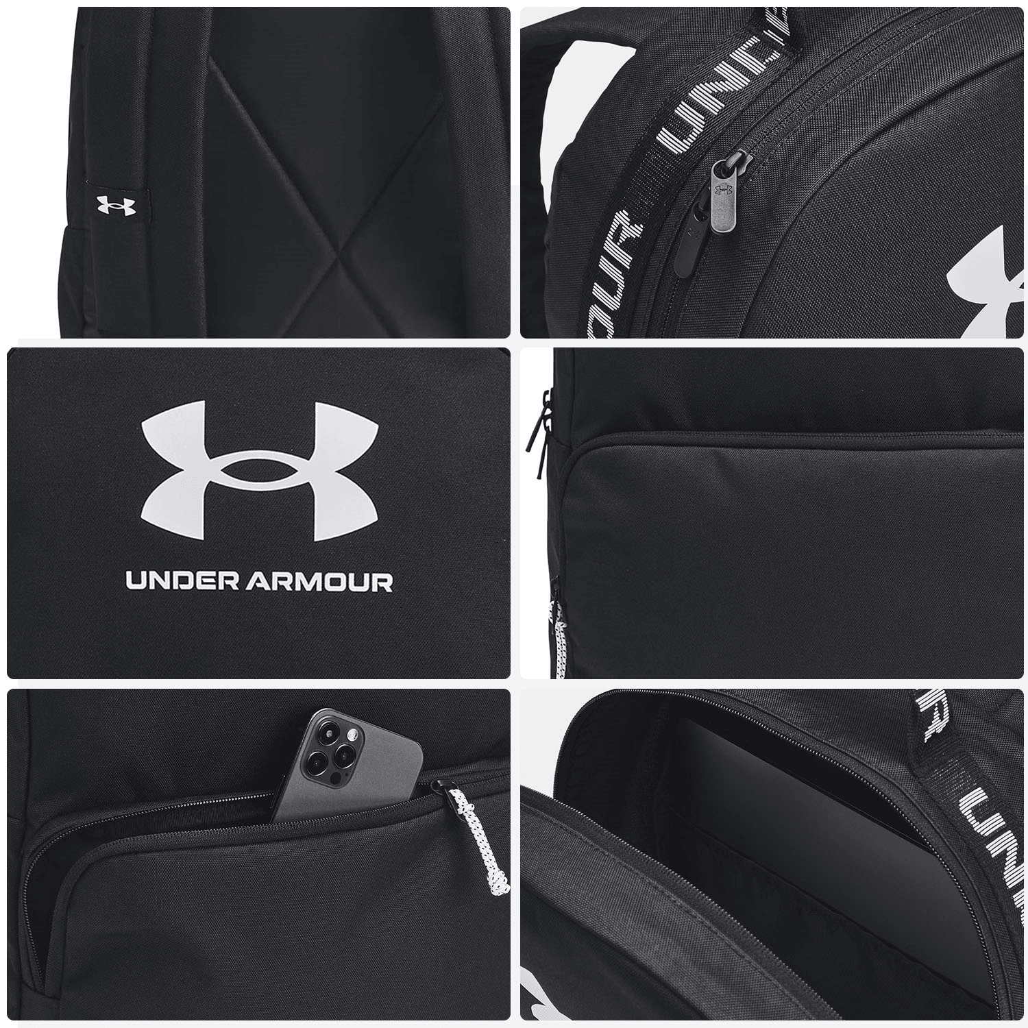 Mochila Under Armour Essential Para Laptop Negro Unisex 18L — imagen 4