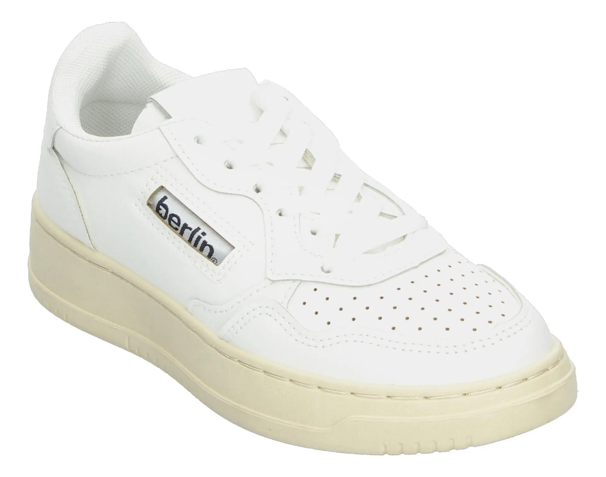 Tenis Berlín Dama Cintas Plataforma Casual Blanco Mujer — imagen 13