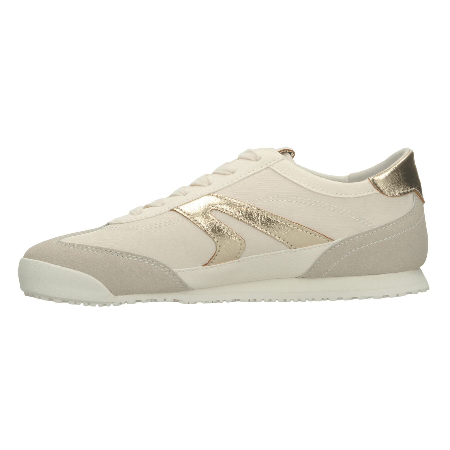 Tenis Ozono Dama Casual Beige Dorado Mujer — imagen 5