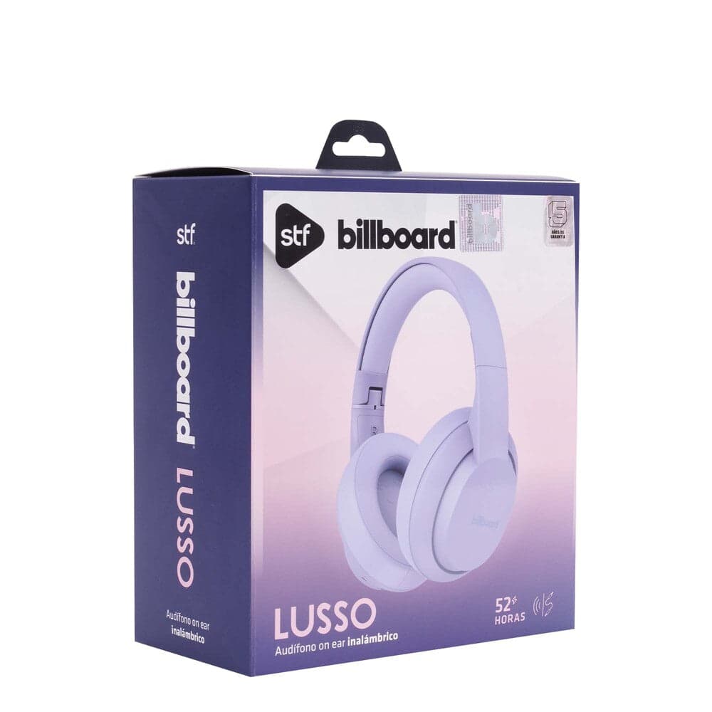 Audifonos Inalambricos On Ear Lusso STF - Billboard 52hrs Uso Morado — imagen 6