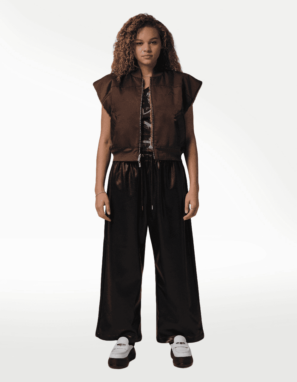 Pants Jordan Flight FX Leather Negro - Mujer — imagen 5