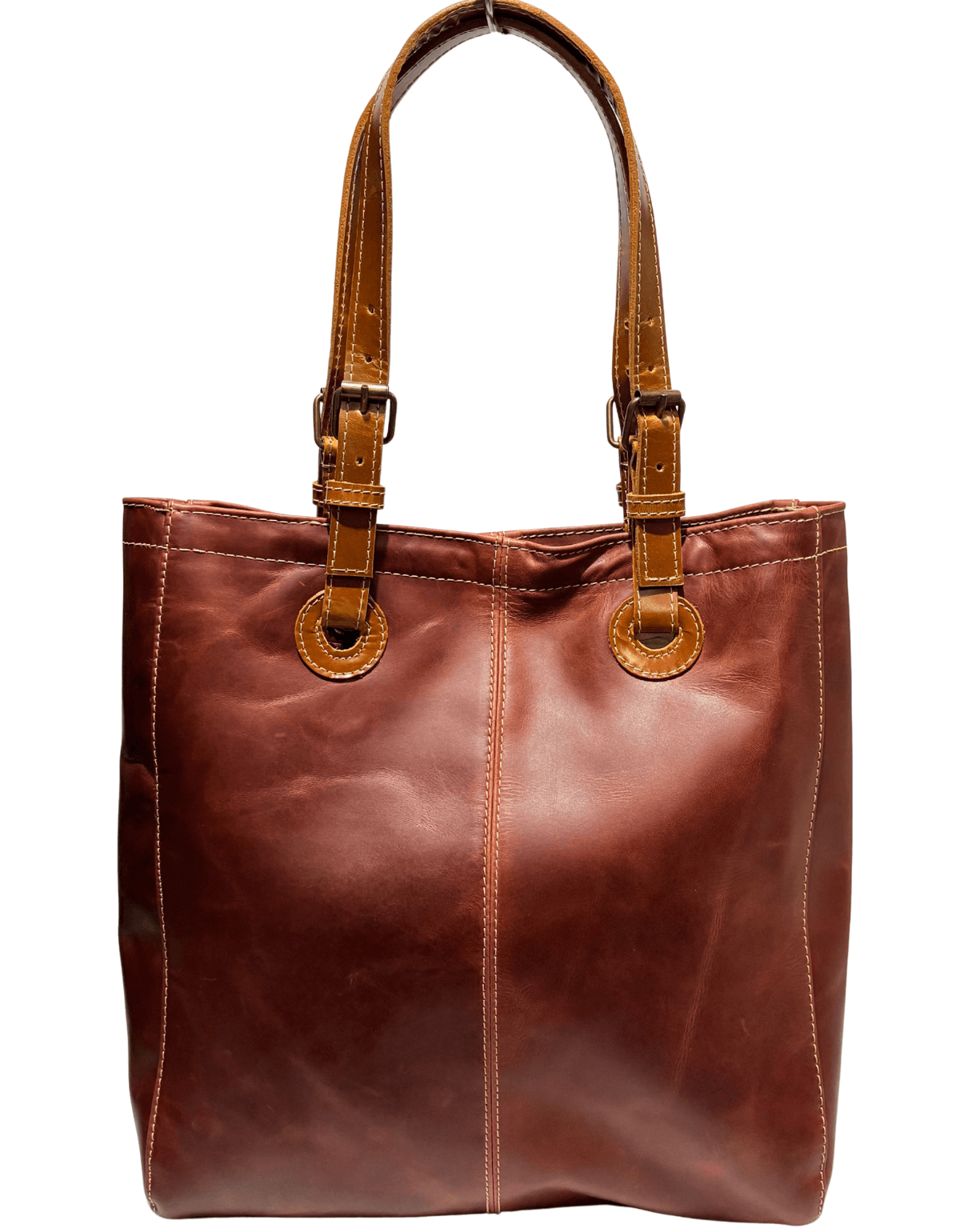 Bolsa Piel Legitima Elegante Cuero Genuino Para Mujer Handbags Tote — imagen 10