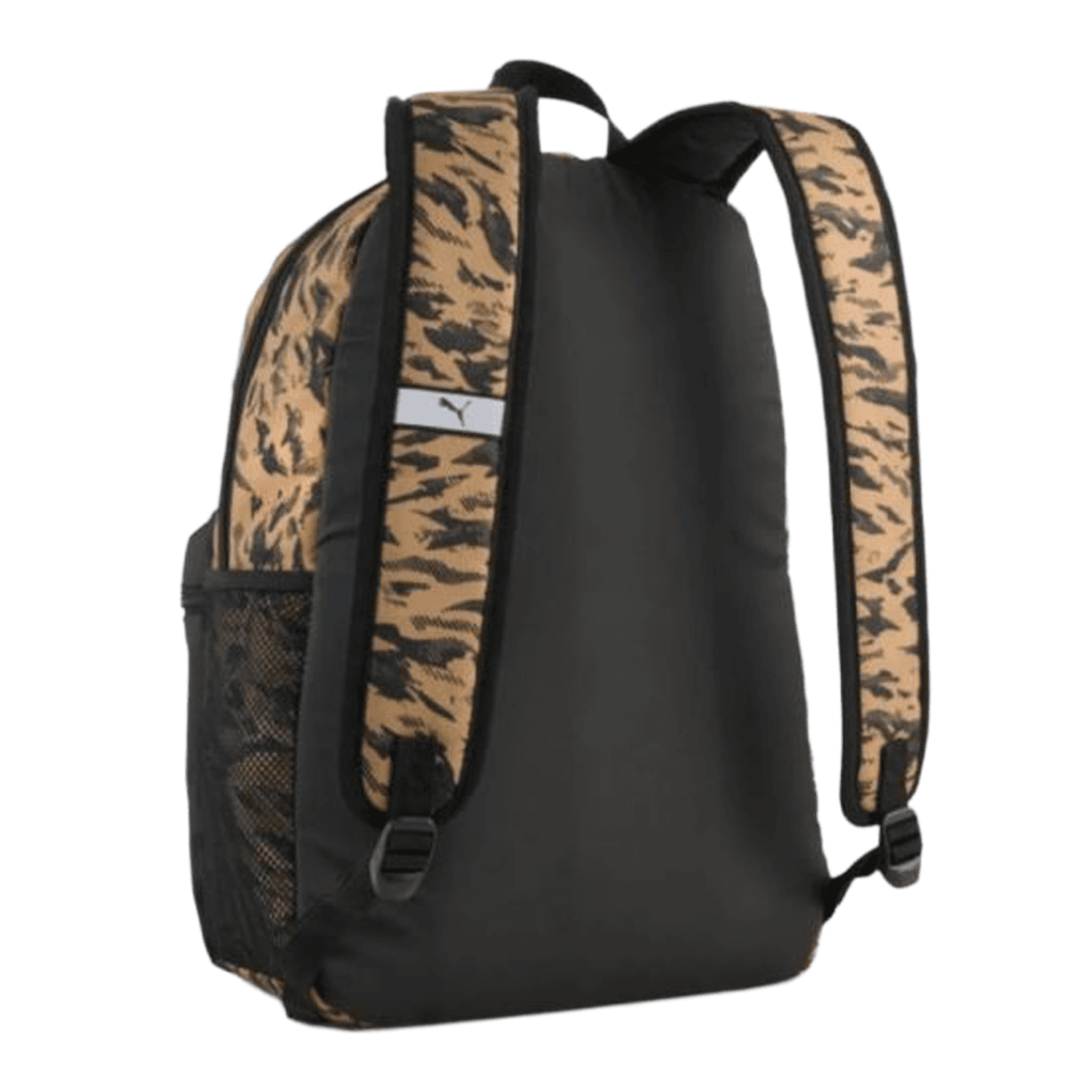 Mochila Unisex Puma Phase Escolar Negro Dorado Caballero 19L — imagen 3