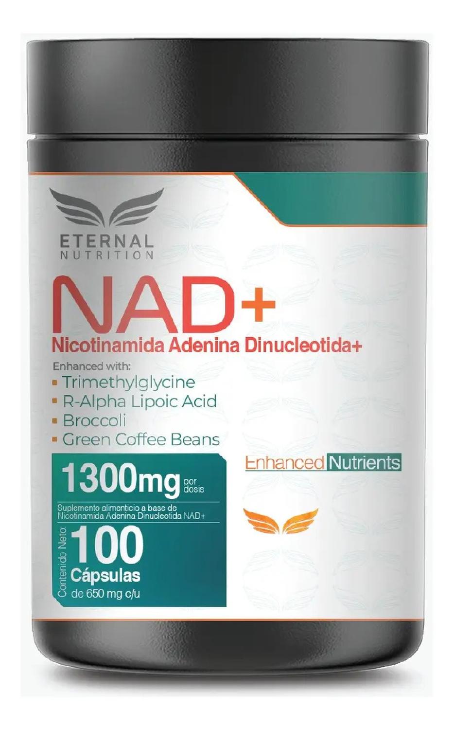 Essentials: NAD+ Puro con TMG y Ácido Alfa Lipoico, Trimetilglicina + NMN + NR, 100 Cápsulas — imagen 1