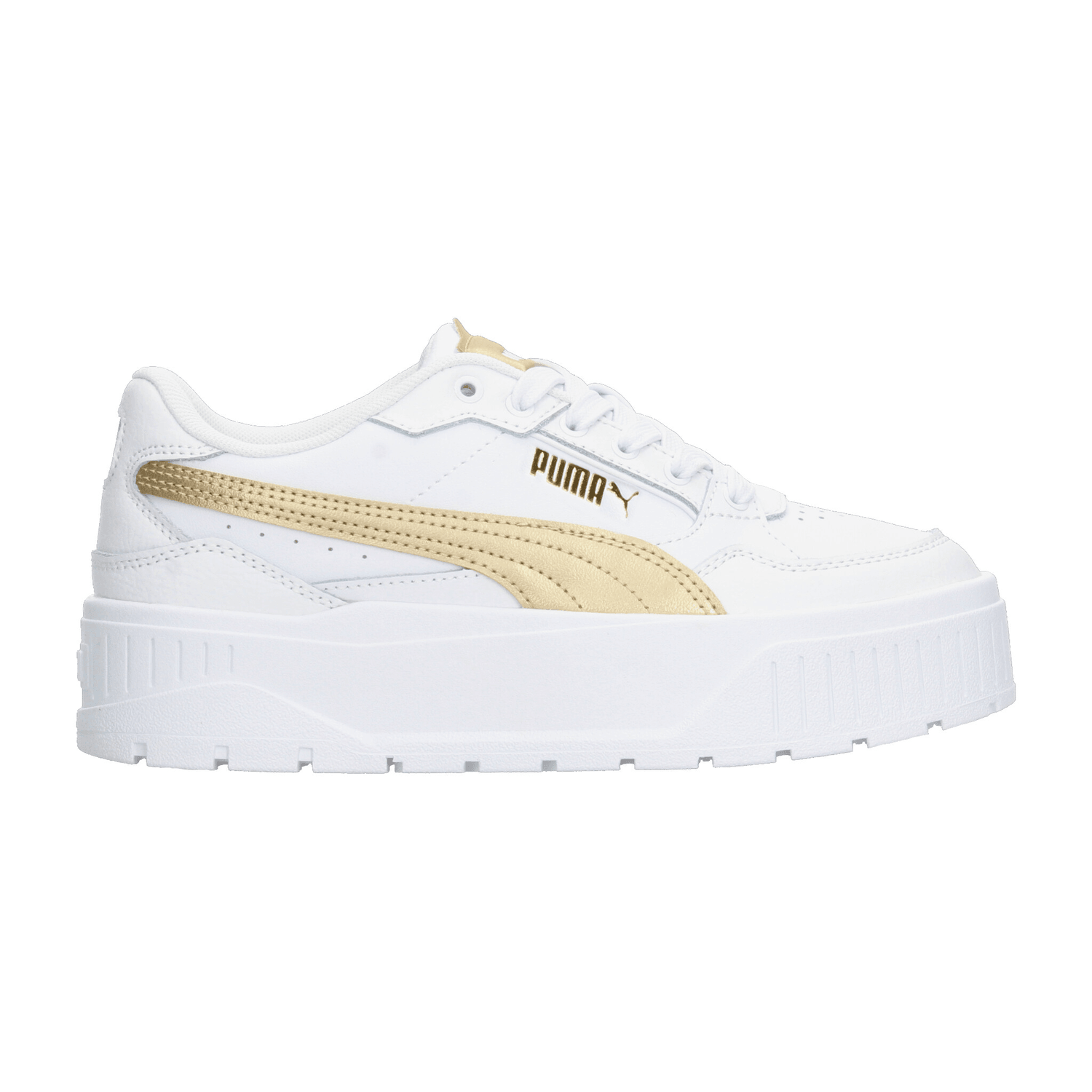 Tenis Dama Puma Karmen II Idol Metallic Blanco Casual Mujer — imagen 2