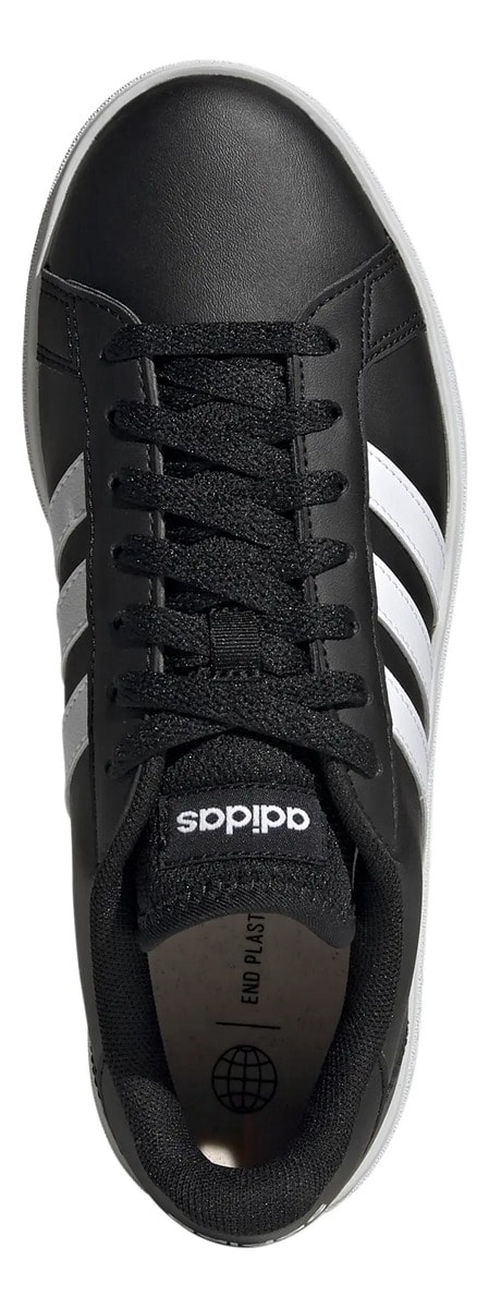 Tenis adidas Grand Court Dama Casual Negro Con Blanco Mujer — imagen 12