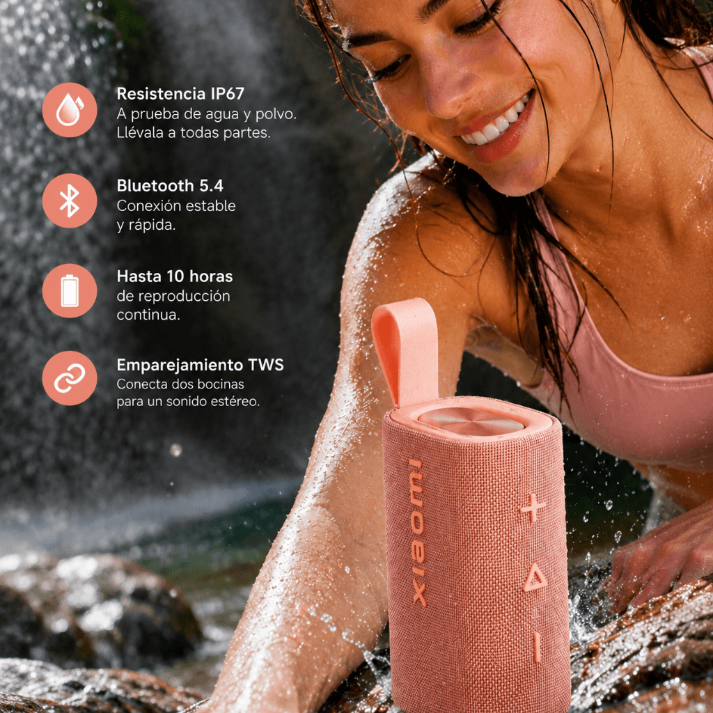 SMARTWATCH XIAOMI REDMI WATCH 6 ACTIVE (ORANGE) + BOCINA XIAOMI SOUND POCKET (ROSA) + AUDIFONOS G-TIDE L42 (ROSA) — imagen 10