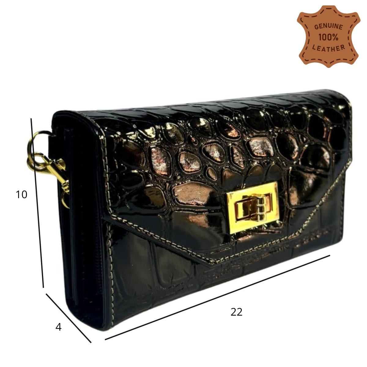 Cartera De Piel Para Mujer De Diseño De Moda Práctica Perla — imagen 7