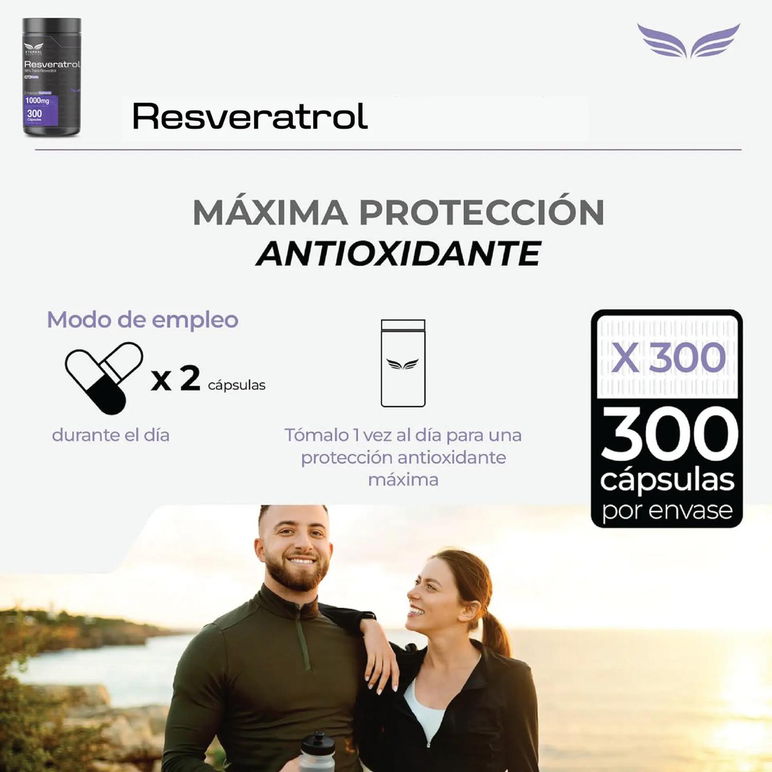 Ultra Pure: Resveratrol 98%, Trans-Resveratrol + Sirtuinas, para Salud Cardiovascular, 300 Cápsulas — imagen 5