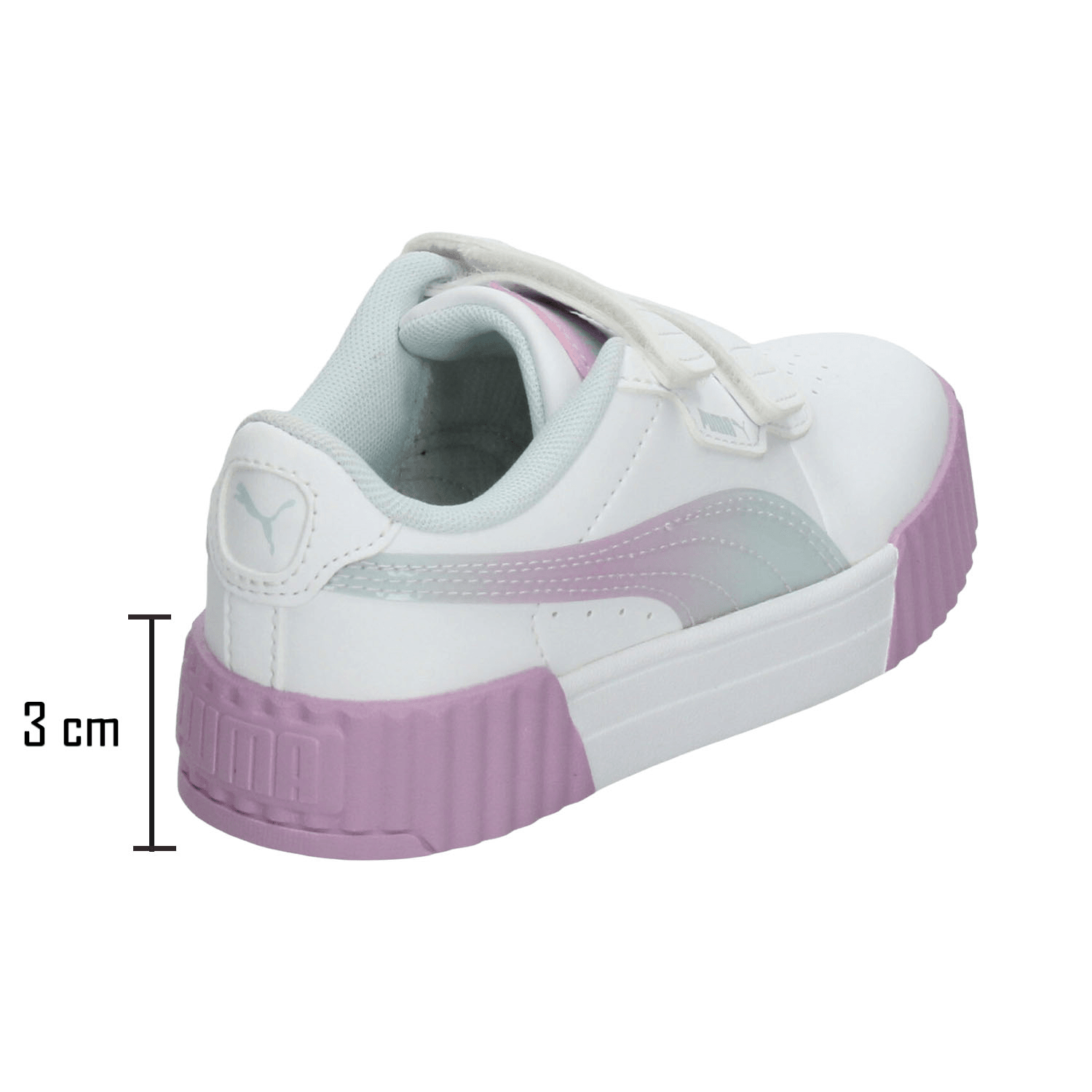 Tenis Niña Puma Carina 3.0 Blanco Casual Escolar Infantil T16-22 — imagen 4