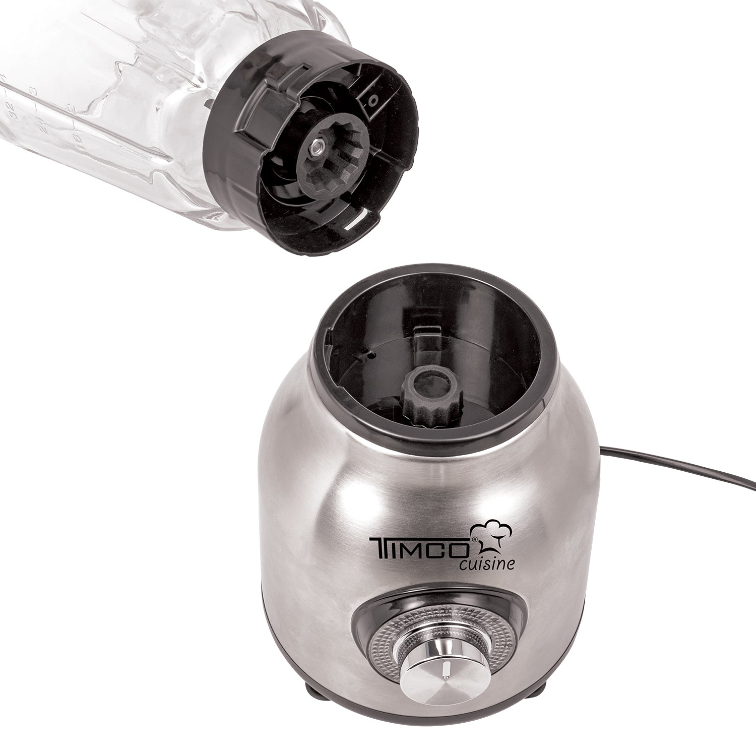 Licuadora Vaso de Vidrio 1.5 L 2 Velocidades Pica Hielo Acero Inoxidable Timco LICX921 — imagen 7