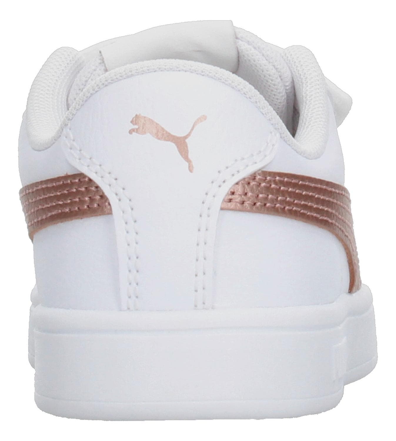 Tenis Niña Puma Rickie Classic V Casual Blanco Oro Rosado Infantil T17-22 — imagen 8
