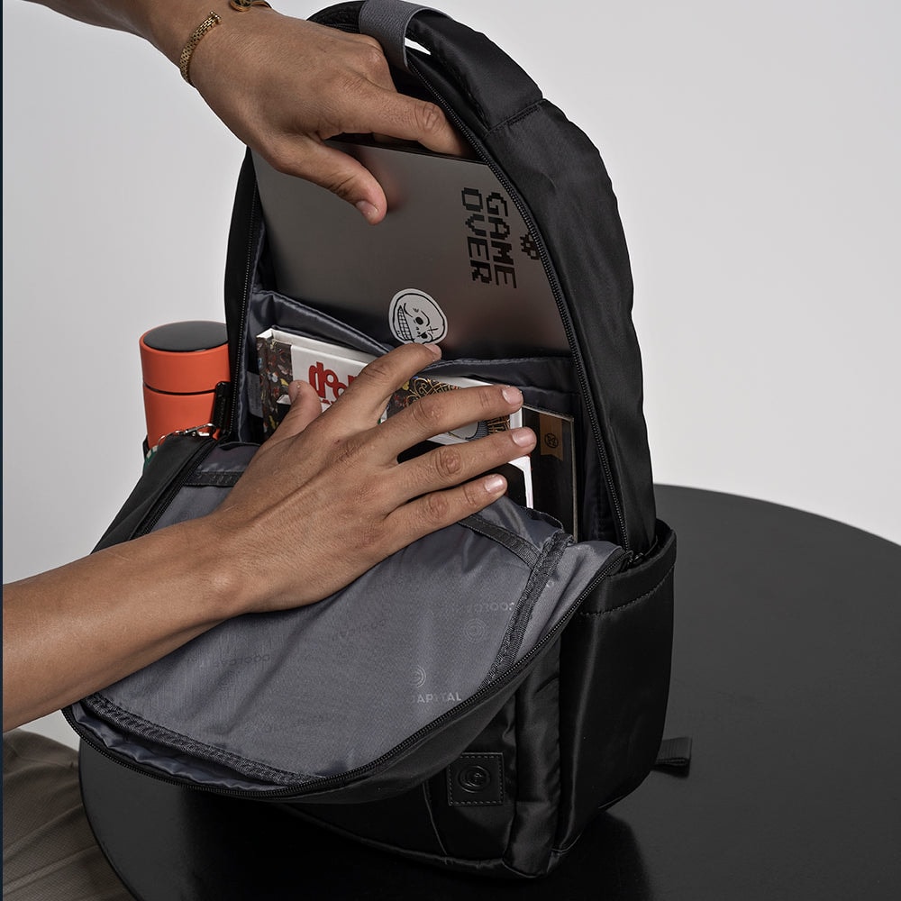 Mochila para laptop CoolCapital Yuba 15.6" pulgadas Negro — imagen 4