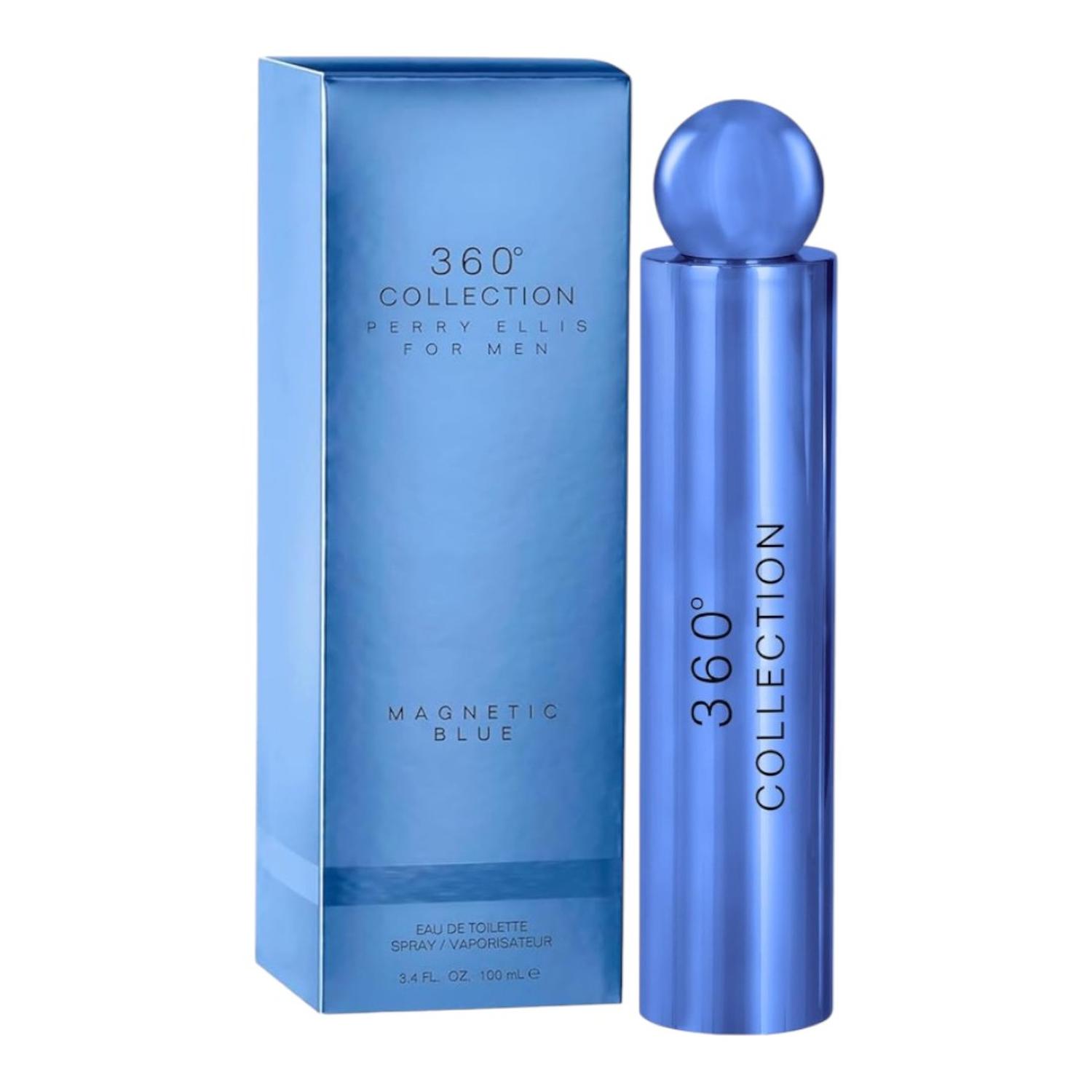 PERRY ELLIS 360 COLLECTION MAGNETIC BLUE FOR MEN EDT 100 ML — imagen 3