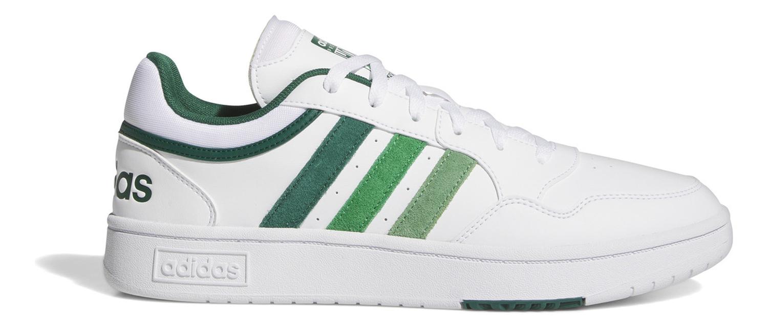 Tenis Hombre Adidas Hoops 3.0 Blanco Casual Caballero — imagen 2