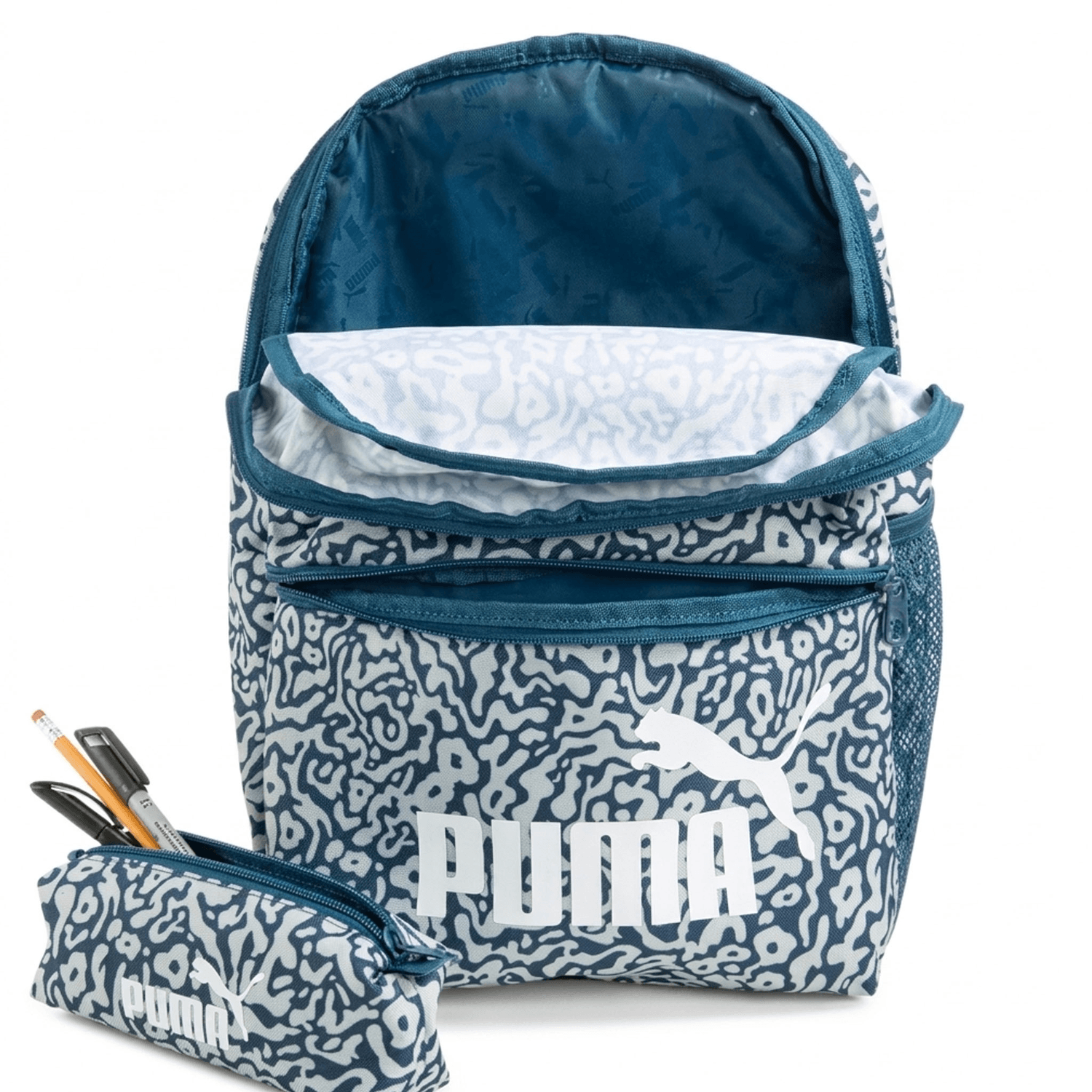 Mochila con lapicera Puma Phase Azul Escolar Unisex 20L — imagen 4