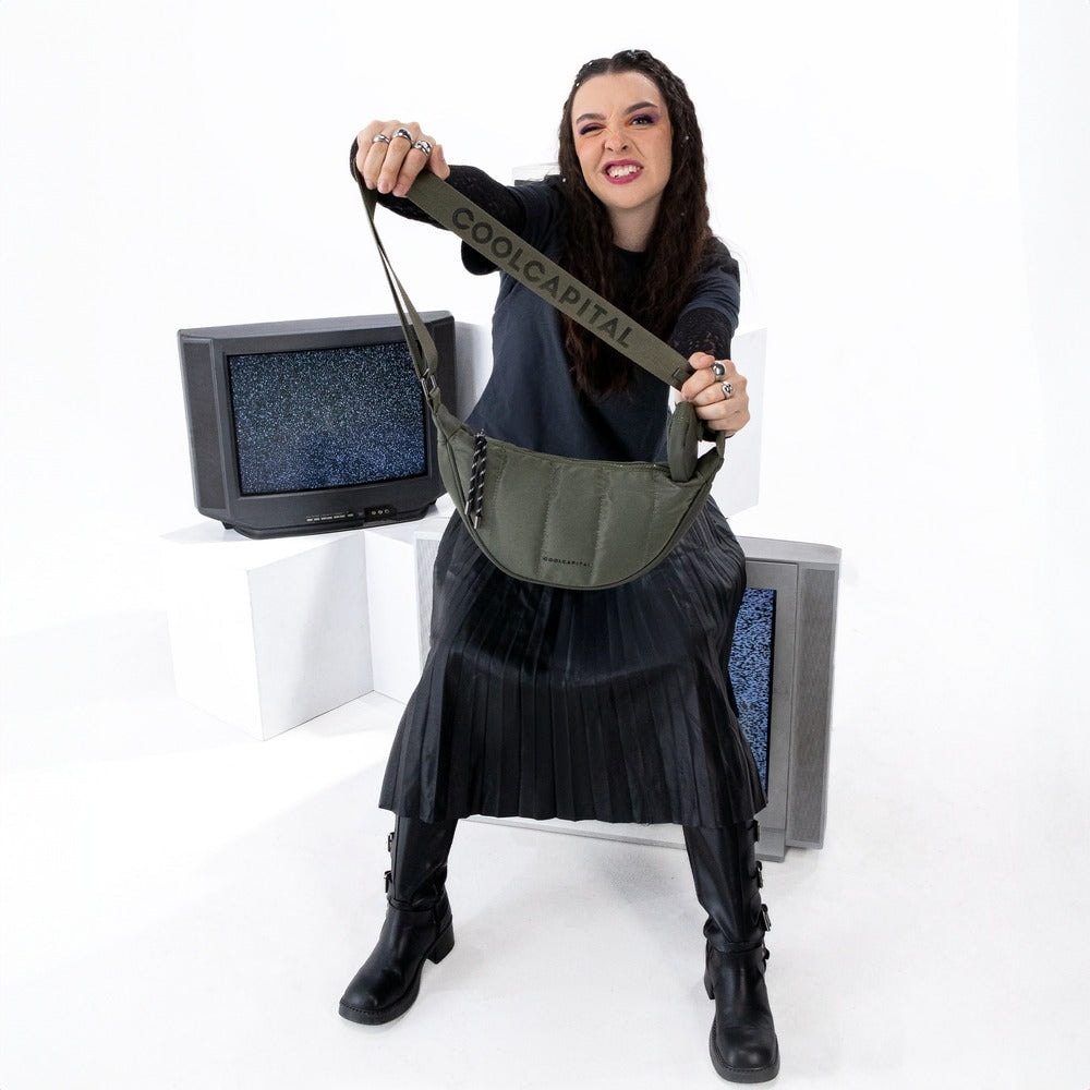 CROSSBODY FUJI Bolsa Compacta Cool Capital Verde — imagen 7