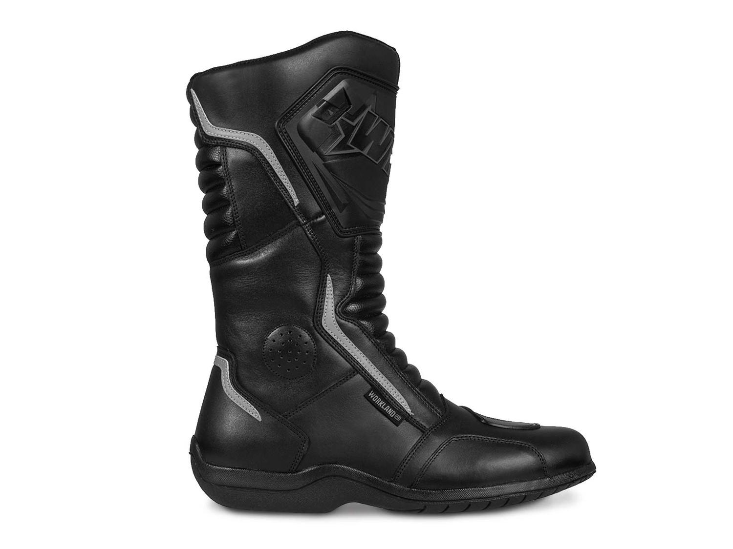 Botas hombre motociclista biker touring WKL 80020 Negro — imagen 4