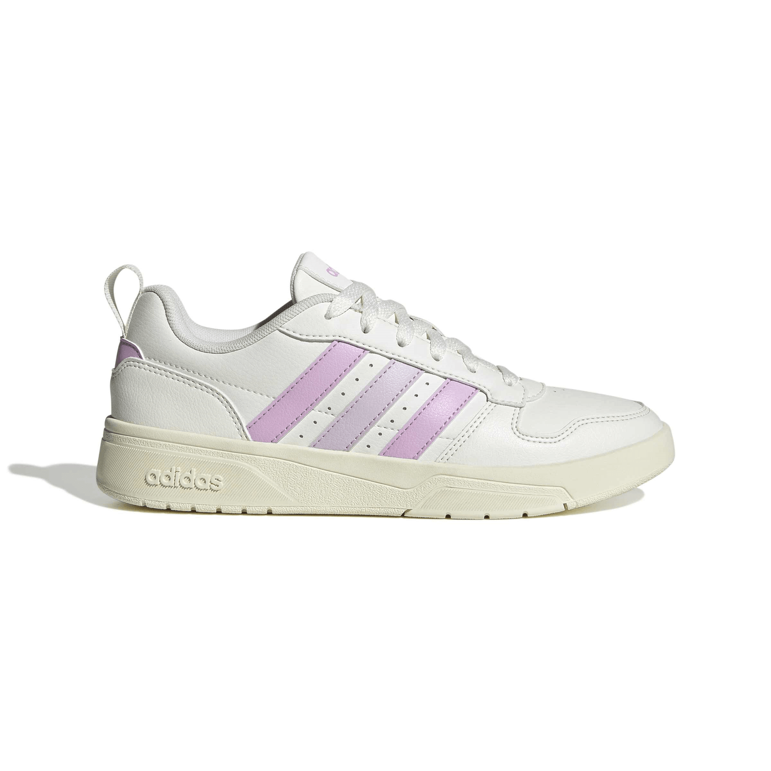 Tenis Adidas Courtwave Core Dama Crema Casual Cintas Mujer — imagen 2