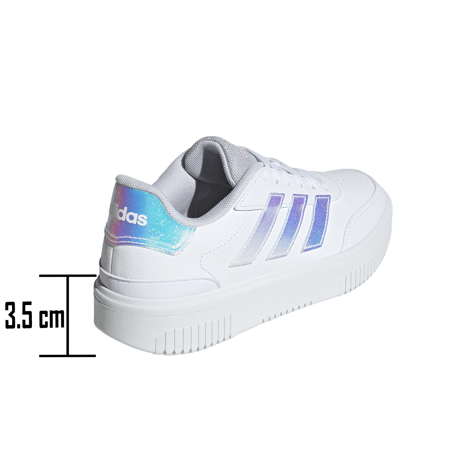 Tenis Mujer Adidas Courtblock Bold Blanco Casual Dama — imagen 4