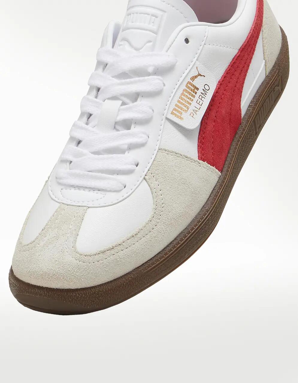 Tenis Puma Palermo LTH Blanco Beige - Hombre — imagen 4