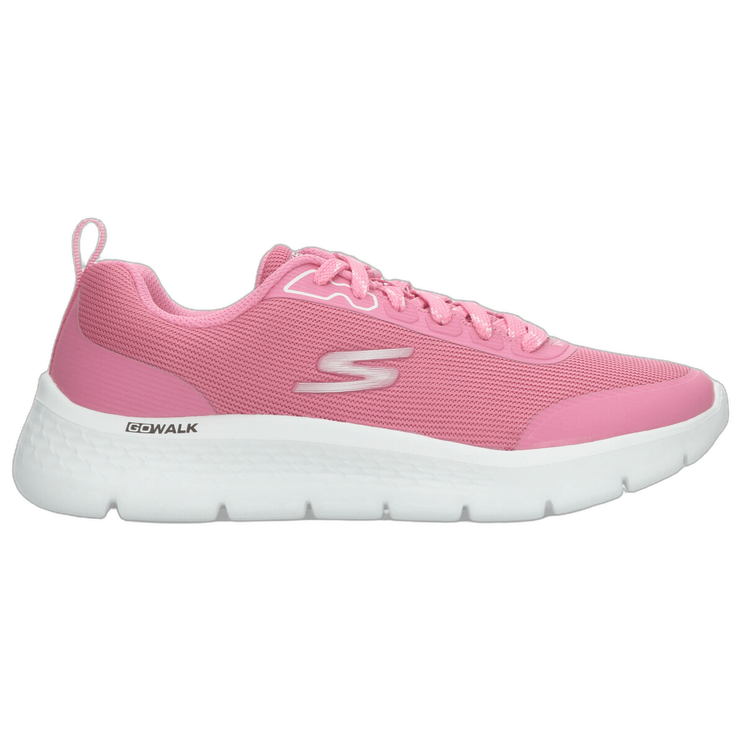 Tenis Dama Skechers Go Walk Rosa Deportivo Cintas Mujer — imagen 2