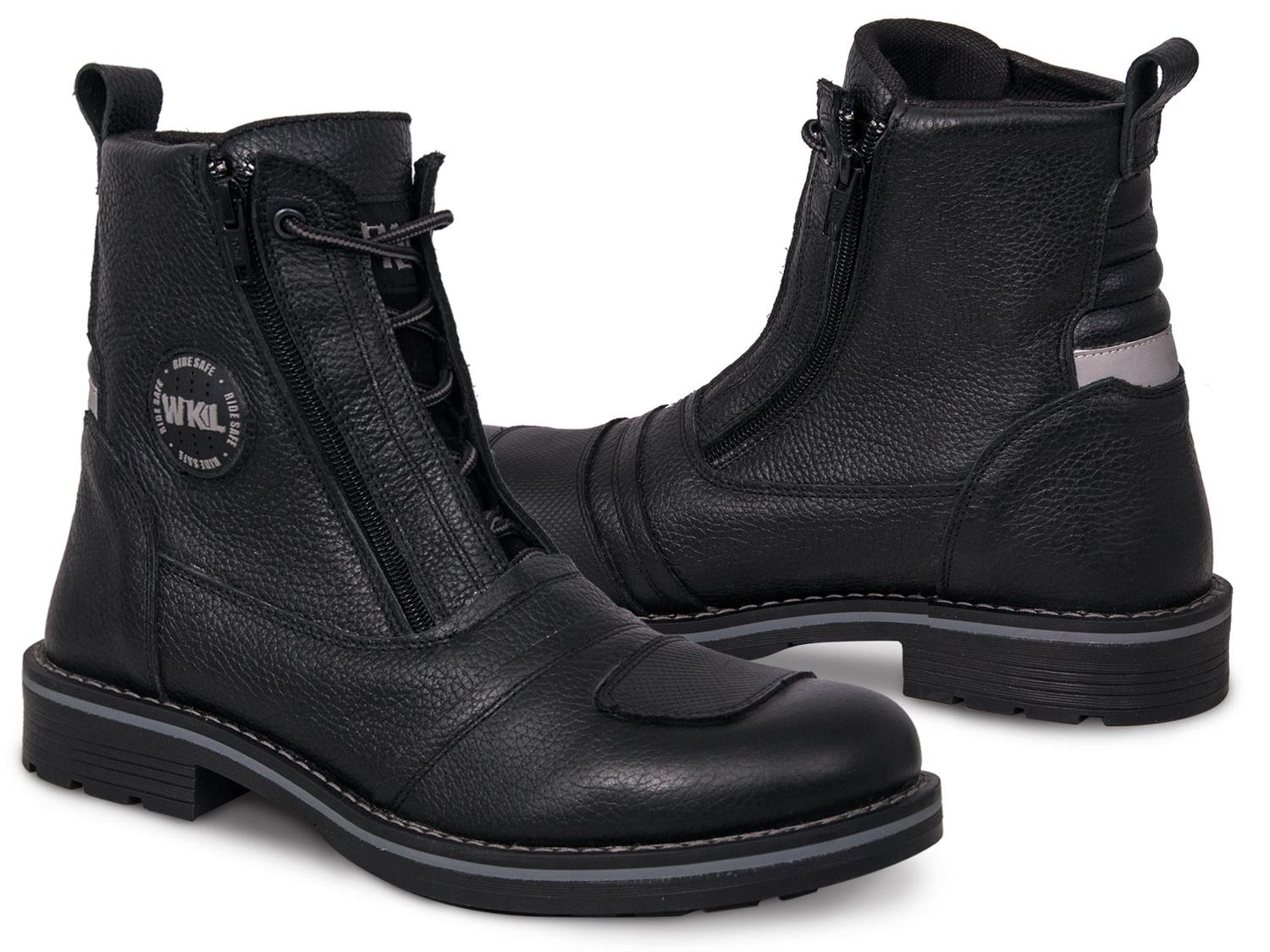 Bota Hombre Moto Biker Casual Workland 89501 Negro Flother — imagen 2