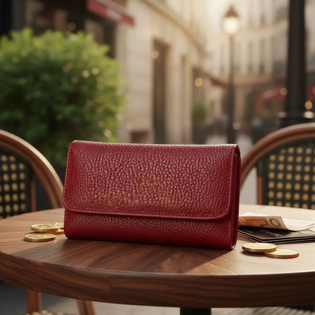 Cartera Mini Con Cierre Piel Legitima — imagen 11