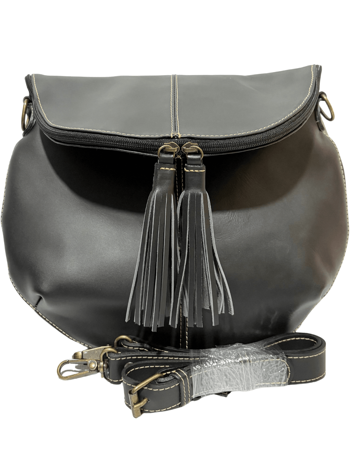 Bolsa Crossbody Expandible De Piel Legitima Con Barbitas Mujer 176 — imagen 7