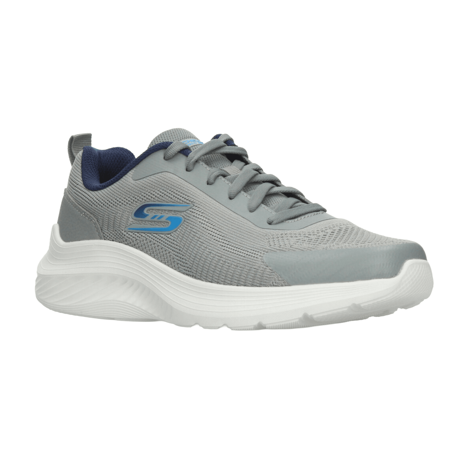 Tenis Skechers Bobs Sport Hombre Deportivo Gris Caballero — imagen 2
