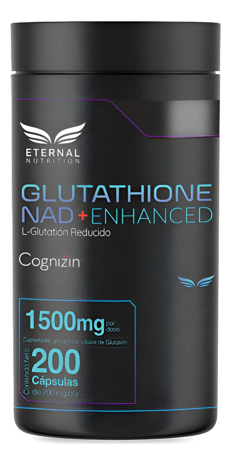 Essentials: L-Glutatión con NAD+, Cognizin Citicolina y Aminoácidos, Antioxidante, 200 Cápsulas — imagen 1