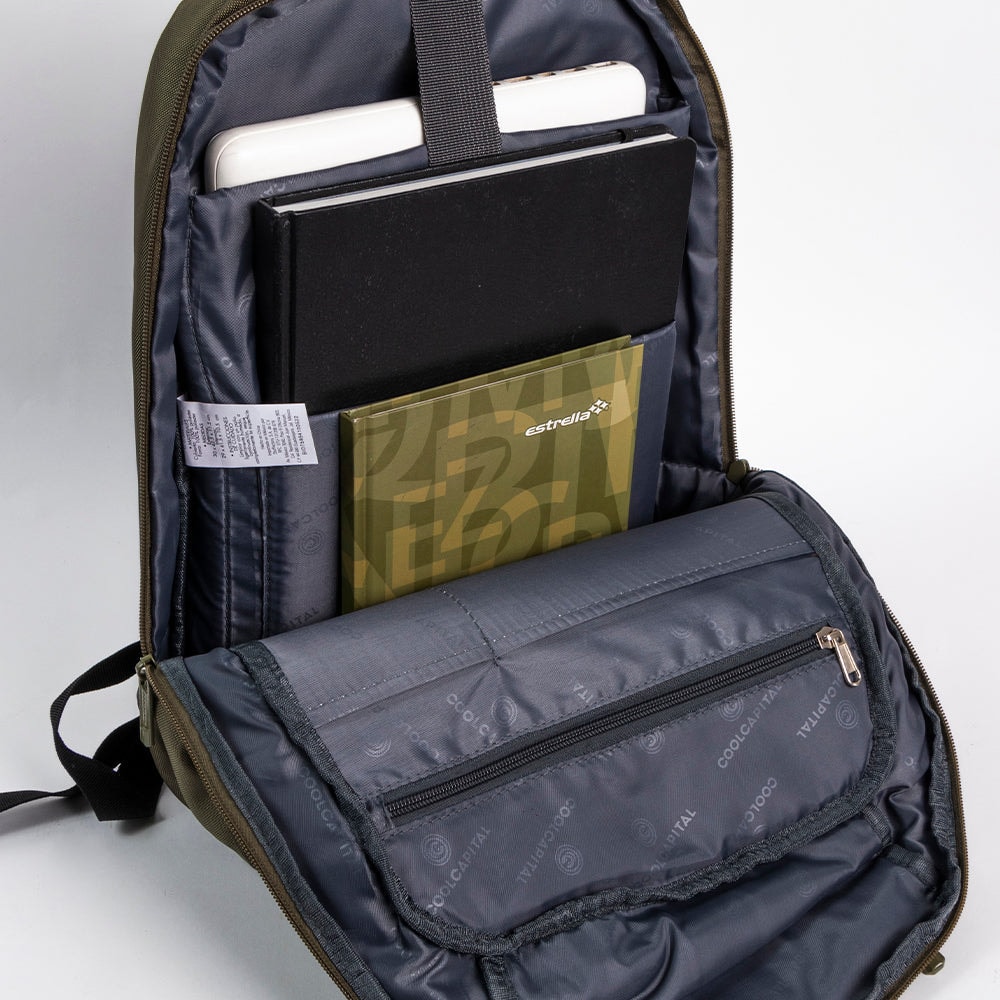 Mochila para laptop CoolCapital Sarec 15"pulgadas Verde — imagen 13