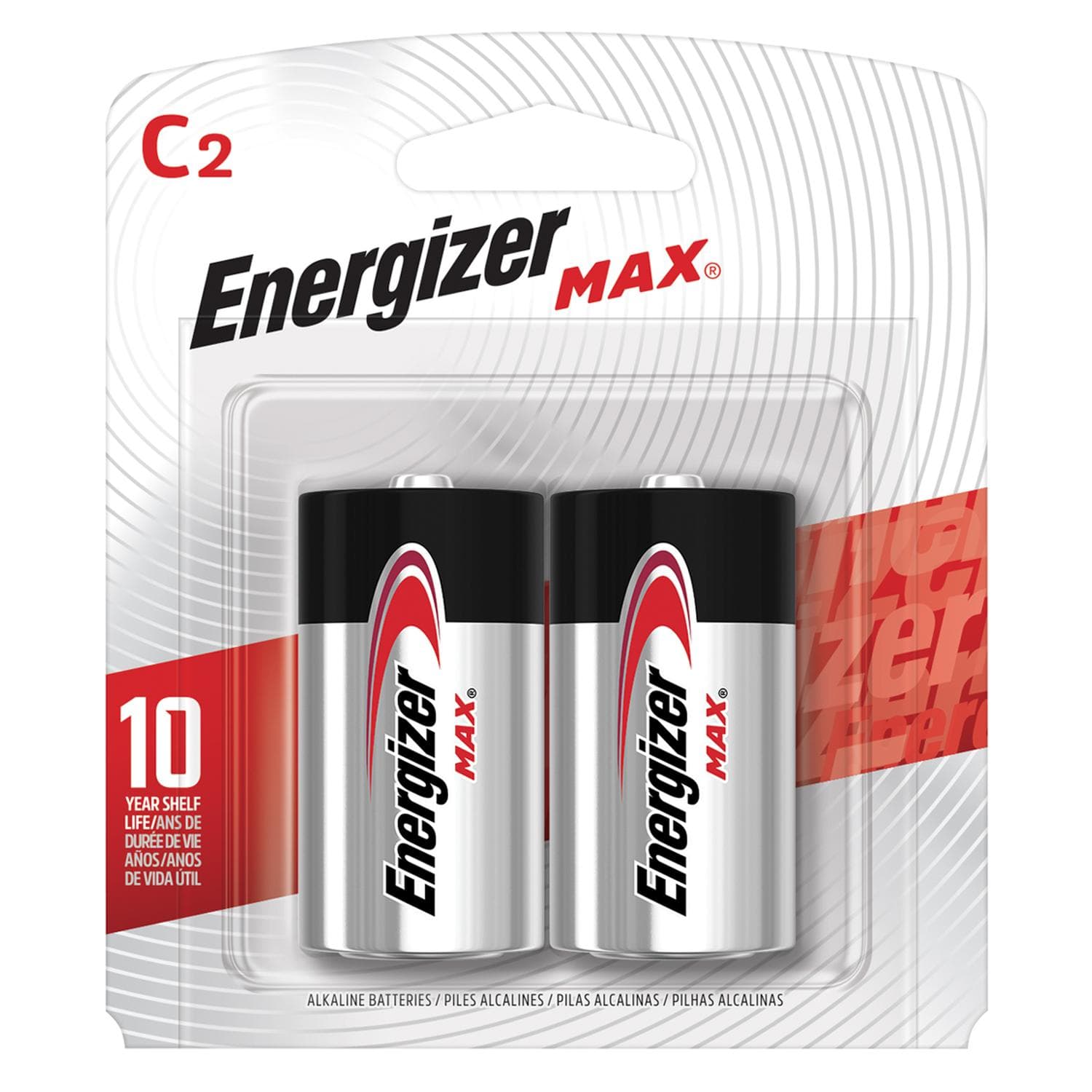 Pila Energizer Max Alcalina C Con 2 E93 Gorda Chica — imagen 2