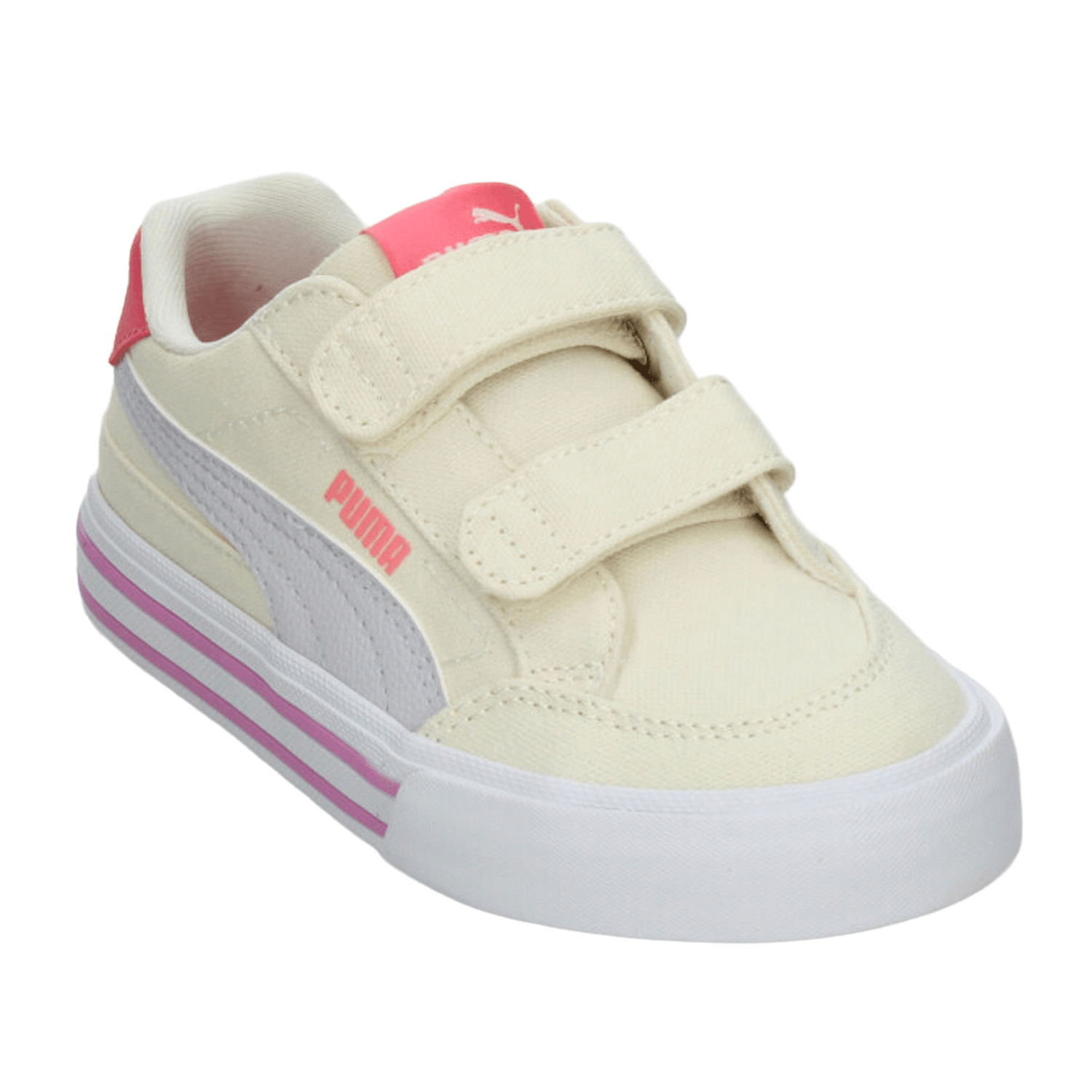 Tenis Puma Court Classic Niña Off White Casual Infantil T16-22 — imagen 5