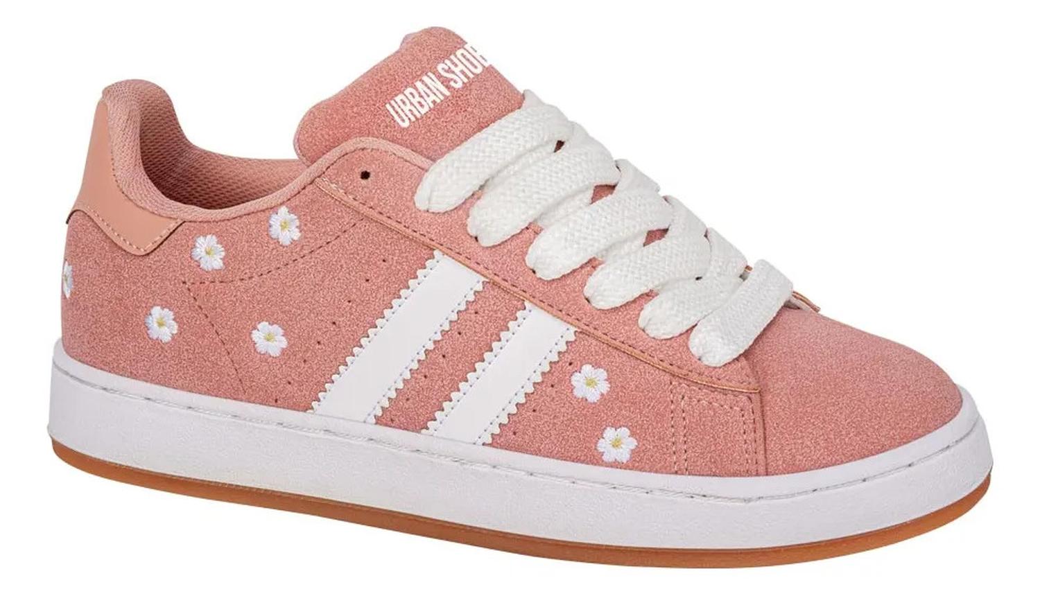 Tenis Urban Shoes Dama Urbano Flores Skate Colegial 1297979 — imagen 2
