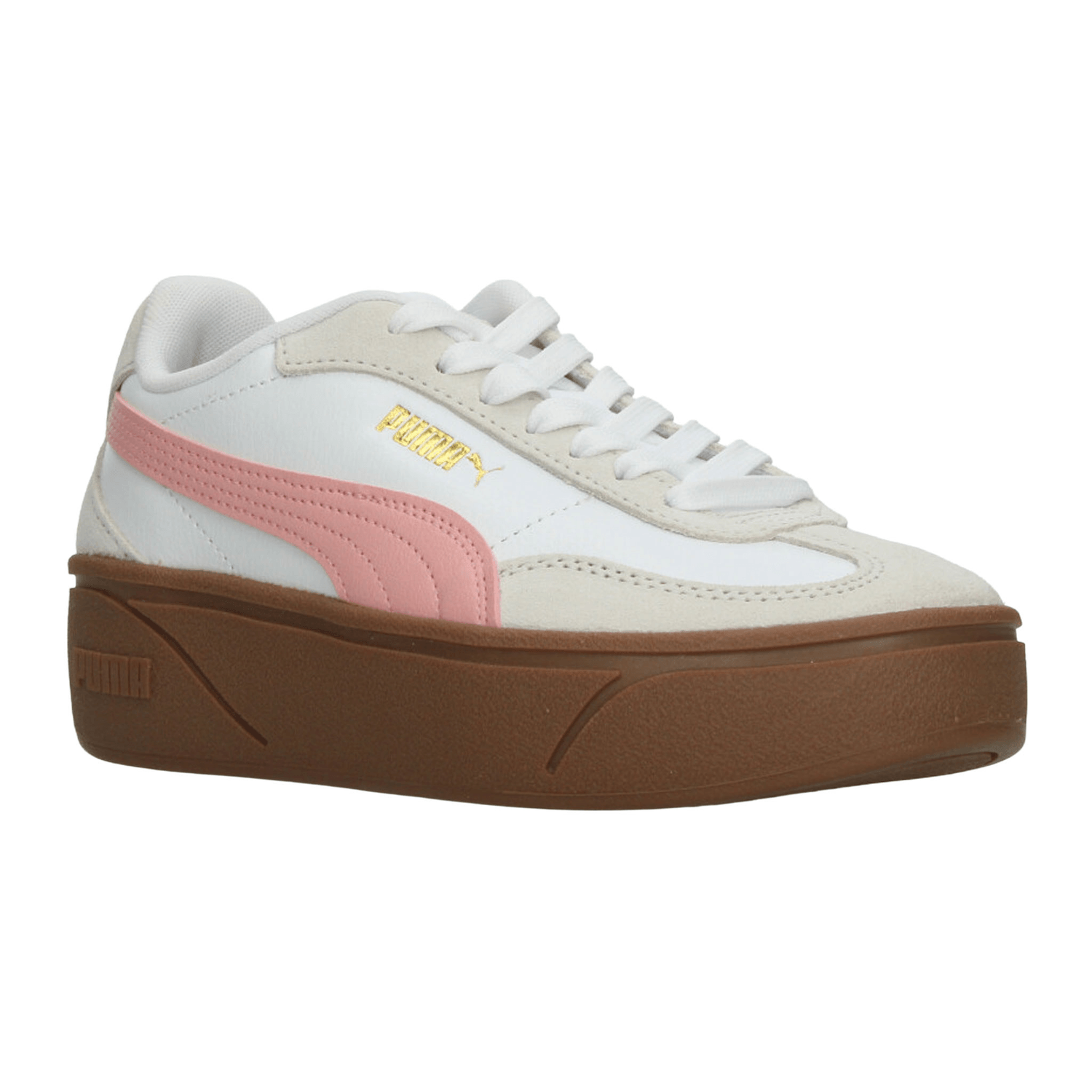 Tenis Dama Puma Club II Blanco Rosa Casual Mujer — imagen 3