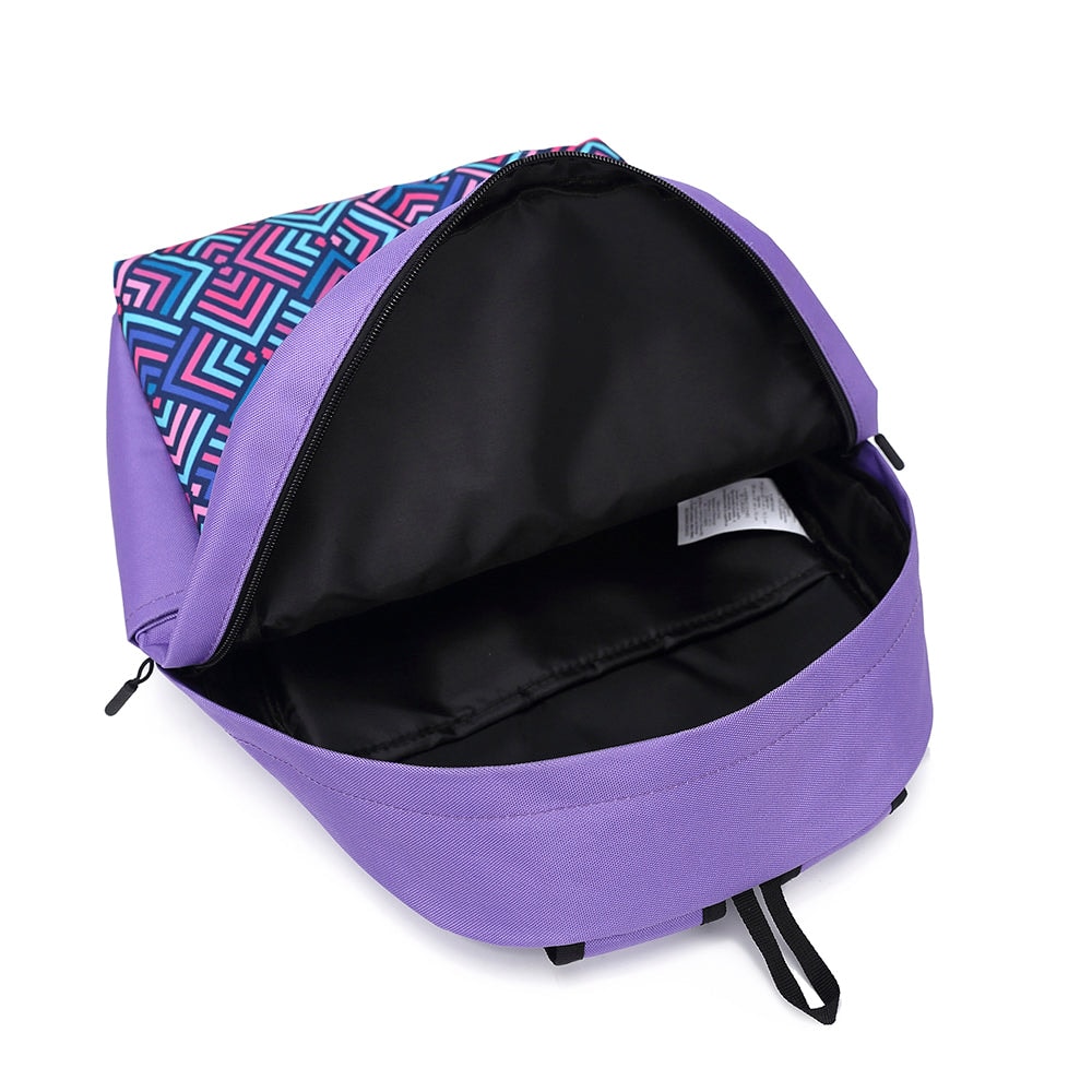 Mochila para laptop + mouse alámbrico Cool Capital Rombos 15" pulgadas combo — imagen 5
