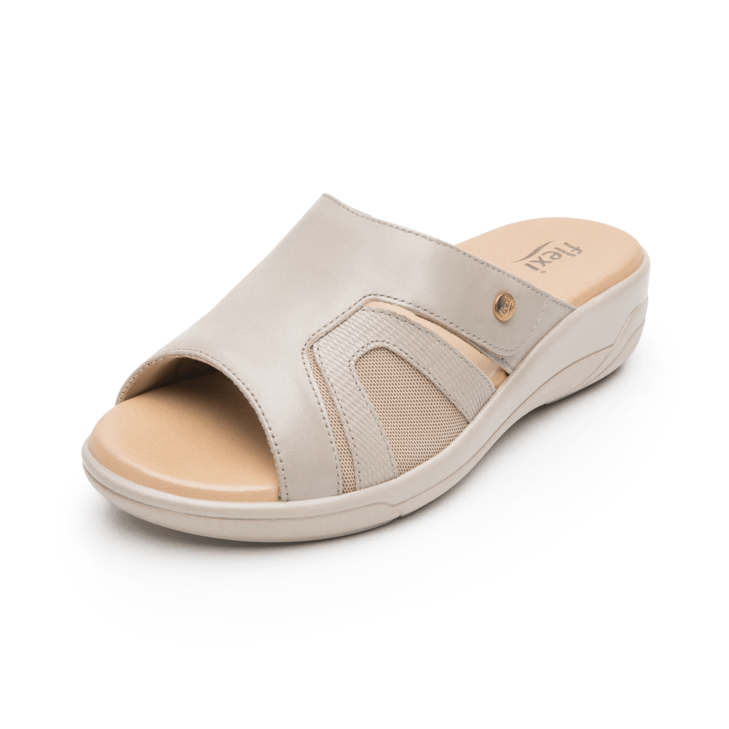 Sandalias Flexi Dama Casual Beige Mujer — imagen 3