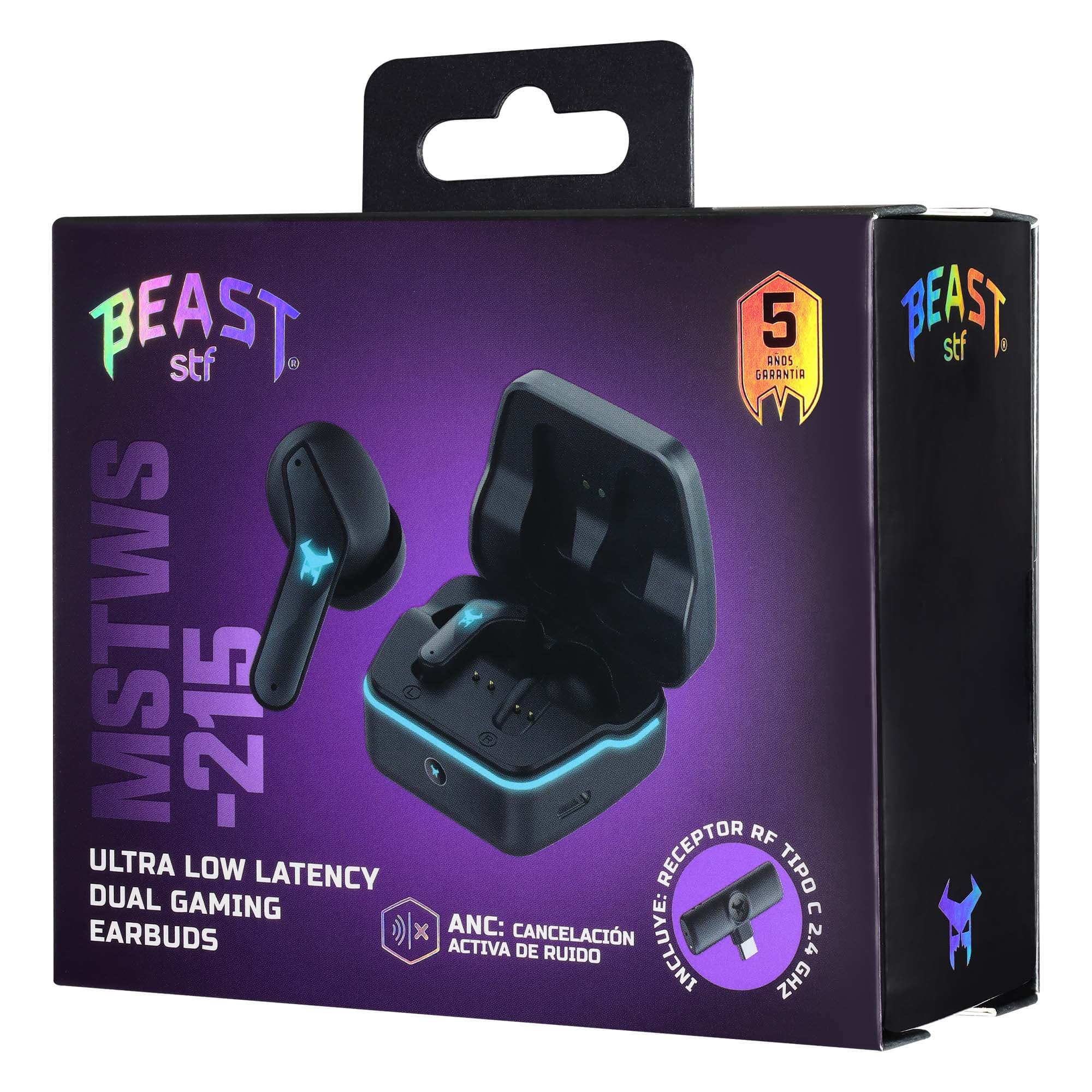 Audífonos Inalámbricos TWS Gamer MSTWS-215 Negro Doble Conexión, Sonido HD y Baja Latencia — imagen 10