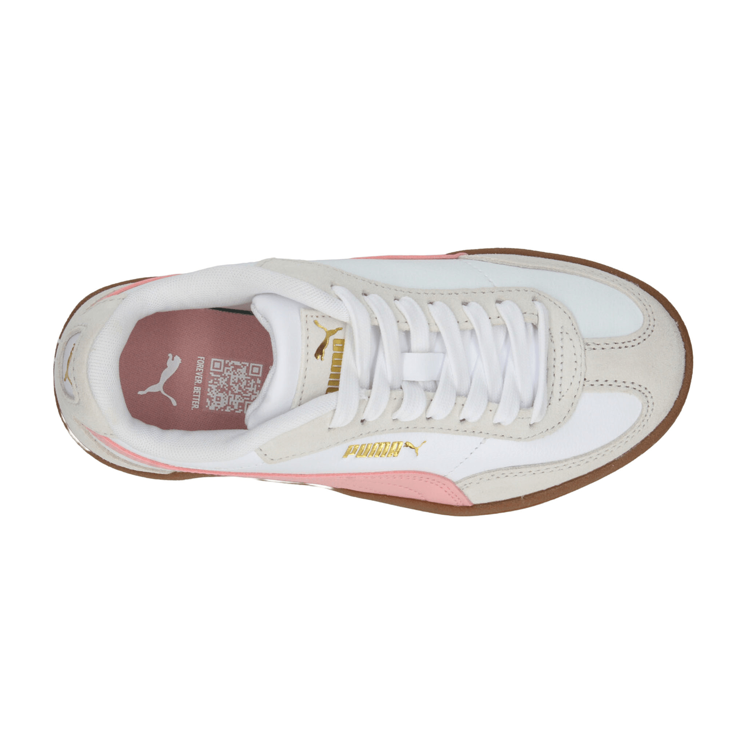 Tenis Puma Club II Dama Casual Plataforma Blanco Rosa Mujer — imagen 9