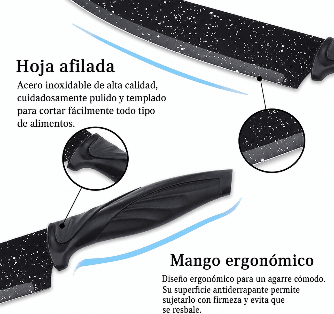 Set de cuchillos de cocina (6 piezas) — imagen 2