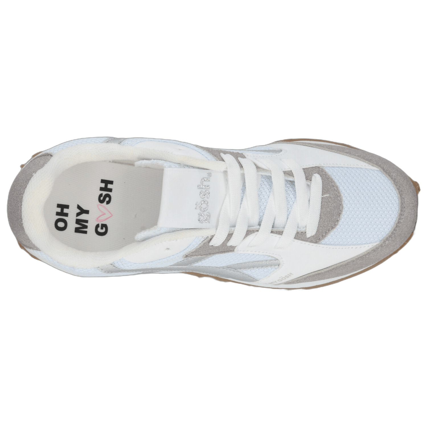 Tenis Gosh Dama Blanco Plateado Casual Para Mujer — imagen 9