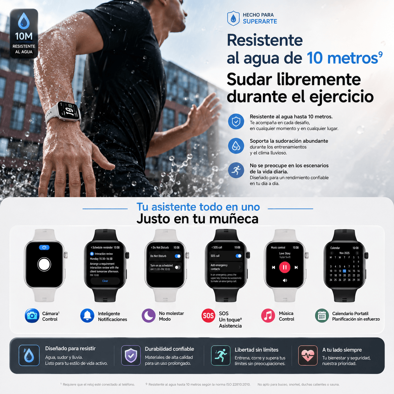 Smartwatch HONOR CHOICE Watch 2i AMOLED 1.85" con Llamadas Bluetooth — imagen 6