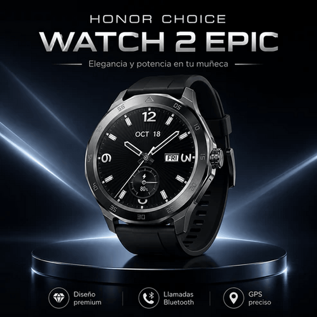 SMARWATCH HONOR CHOICE 2 EPIC AMOLED + AUDIFONOS SABALA ST-765 — imagen 9