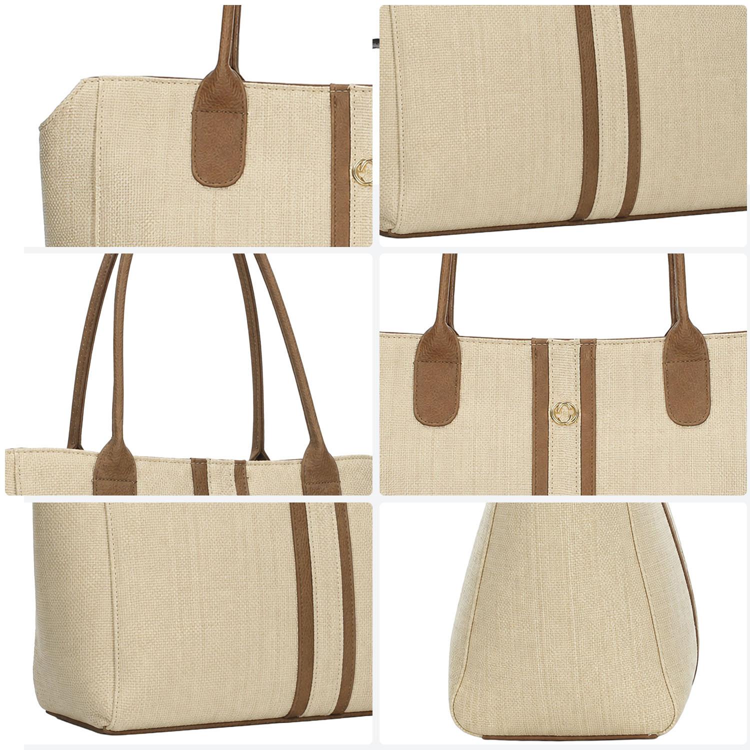 Bolsa Ferretina Dama Beige Casual Para Mujer — imagen 6