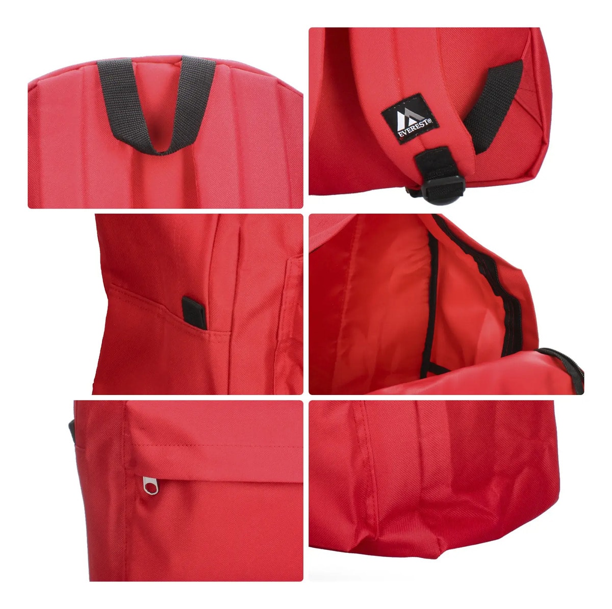 Mochila Everest Escolar Amplia Rojo Unisex 22L — imagen 16