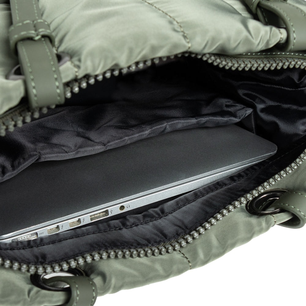 Bolsa CoolCapital Tote Bag Fuji: Laptop 14", Resistente y Ajustable, Verde — imagen 9