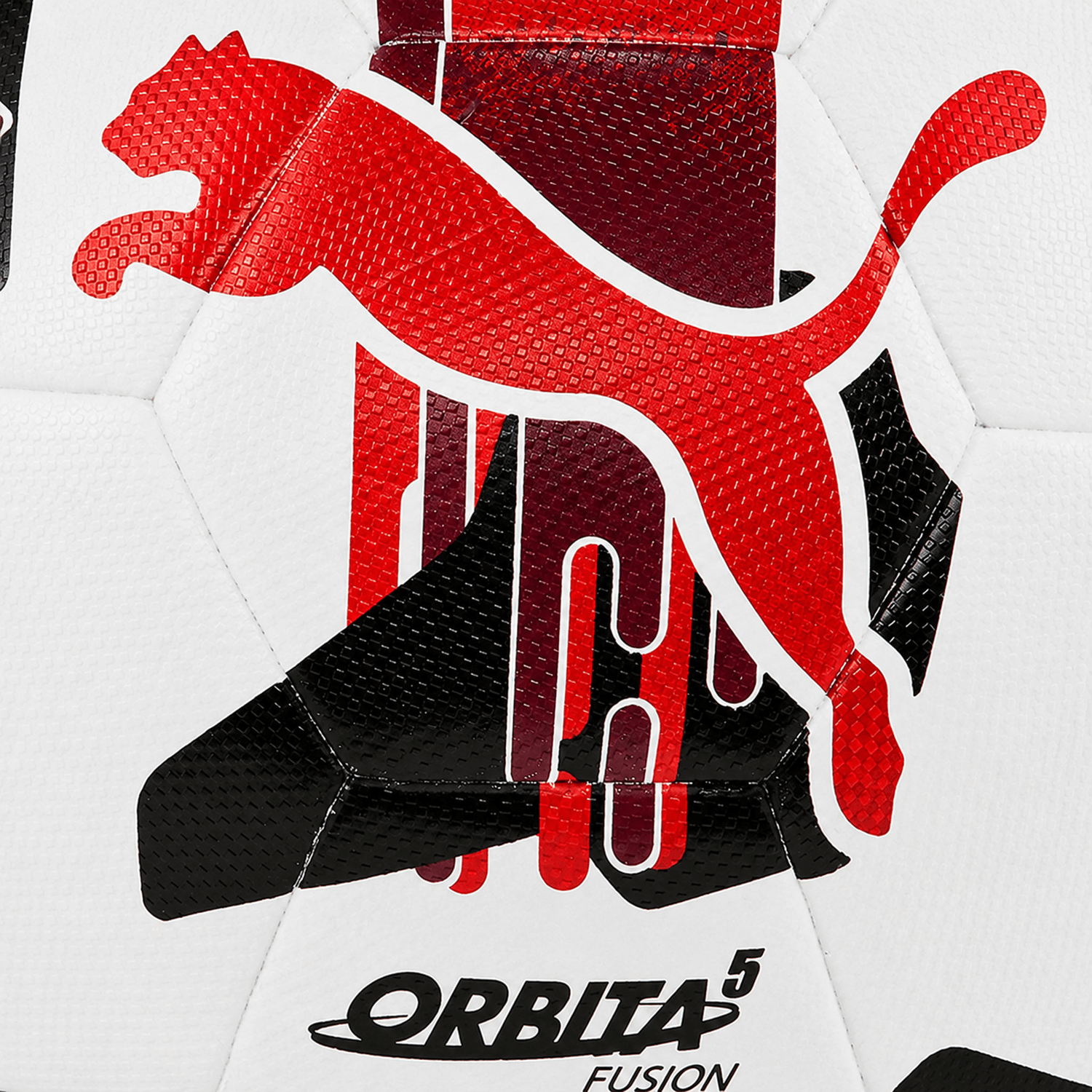 Balón Unisex Puma Orbita 5 Fusion Blanco Rojo Deportivo — imagen 3
